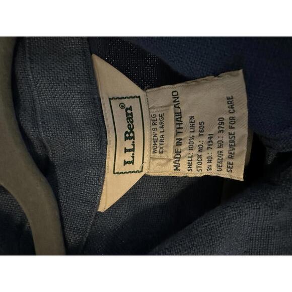 Vintage L.L.Bean Linen Chore Jacket - Women's Reg XL - Picture 5 of 9